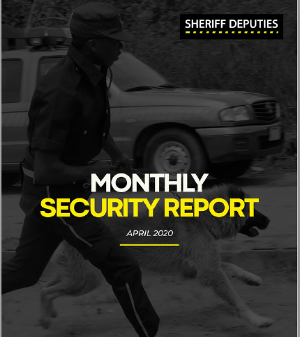 Sheriff deputies monthly security report april